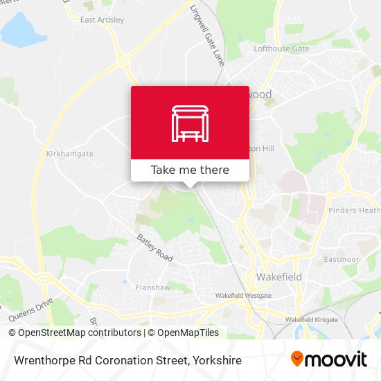 Wrenthorpe Rd Coronation Street map