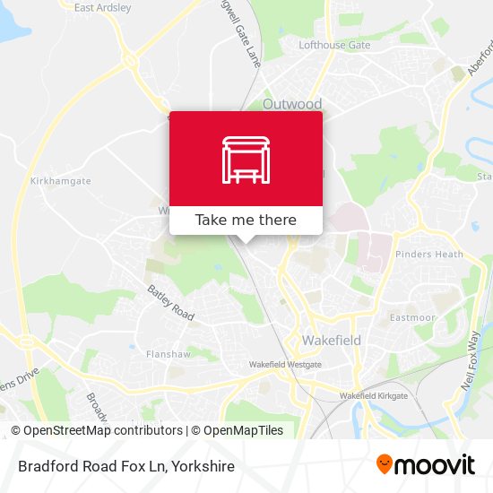 Bradford Road Fox Ln map