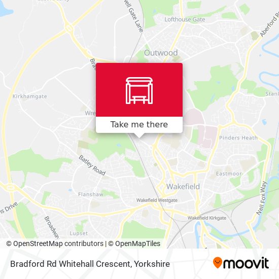 Bradford Rd Whitehall Crescent map