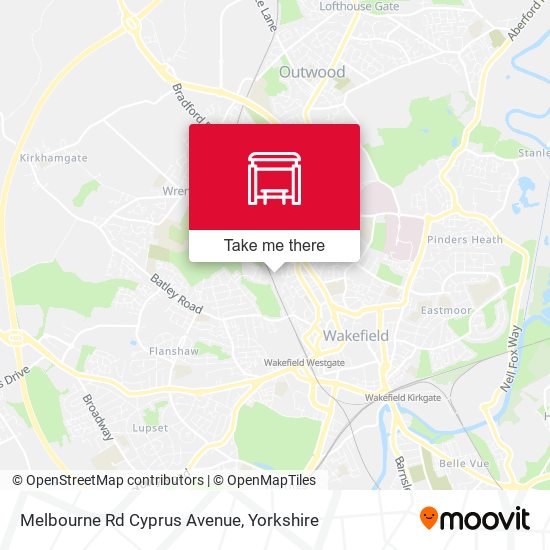 Melbourne Rd Cyprus Avenue map