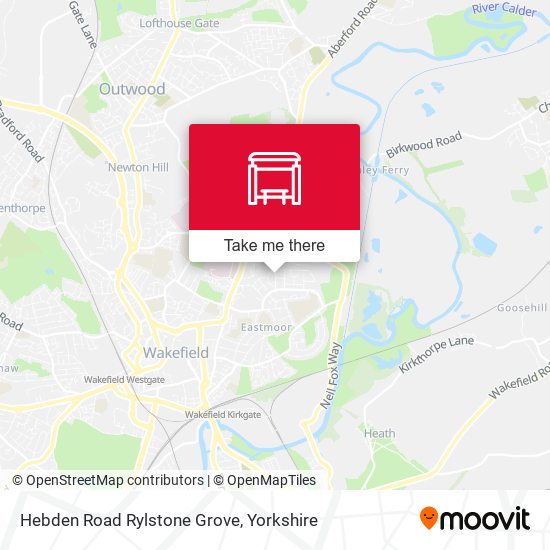 Hebden Road Rylstone Grove map