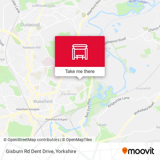 Gisburn Rd Dent Drive map