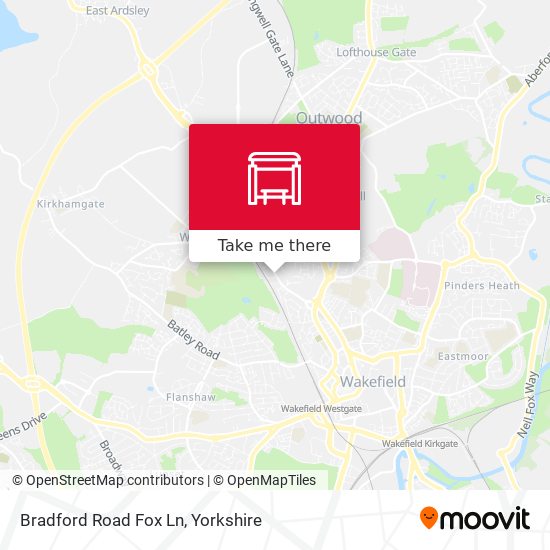 Bradford Road Fox Ln map