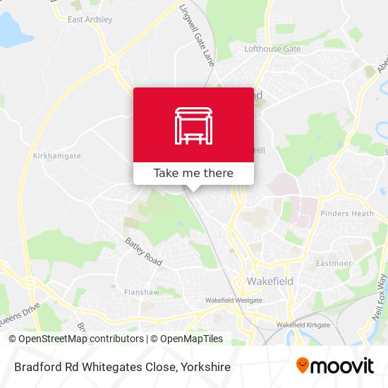 Bradford Rd Whitegates Close map