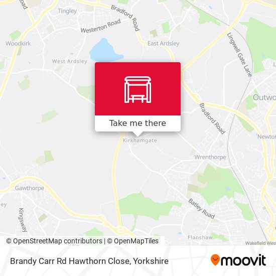 Brandy Carr Rd Hawthorn Close map