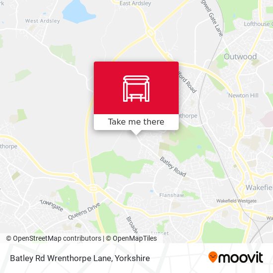 Batley Rd Wrenthorpe Lane map