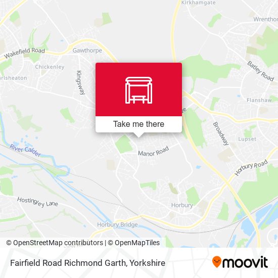 Fairfield Road Richmond Garth map