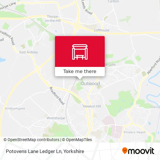Potovens Lane Ledger Ln map
