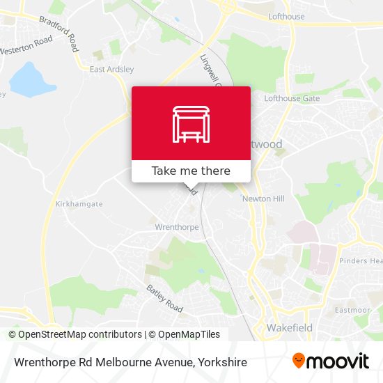 Wrenthorpe Rd Melbourne Avenue map