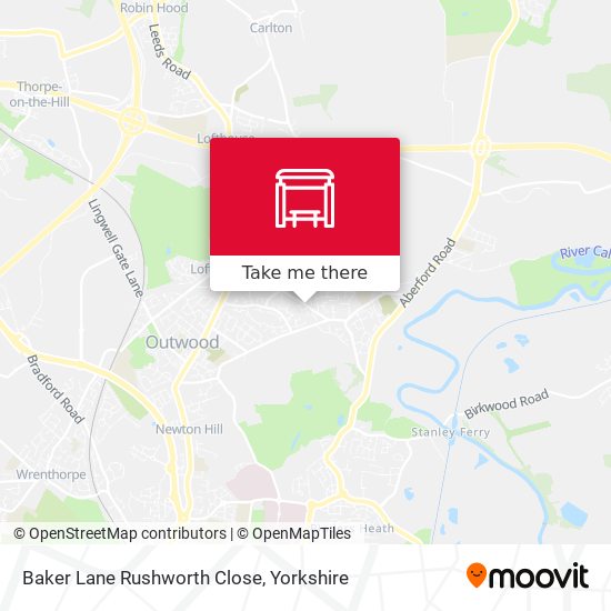 Baker Lane Rushworth Close map