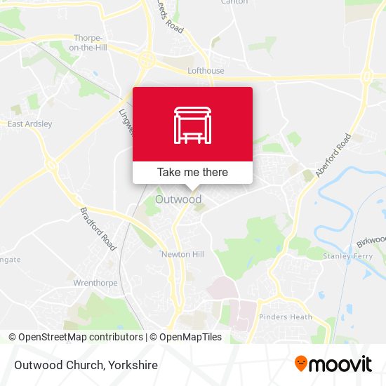 Outwood Church map