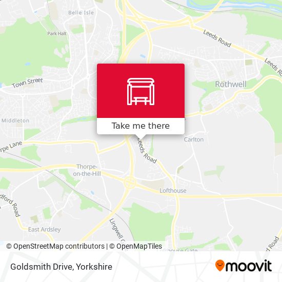 Goldsmith Drive map