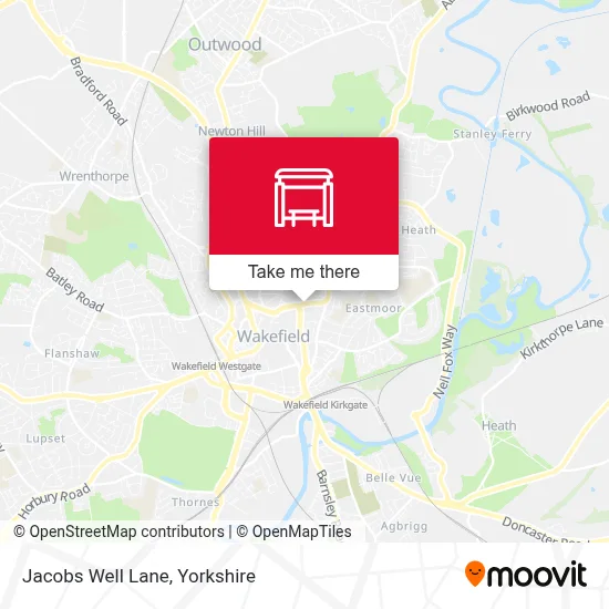 Jacobs Well Lane map