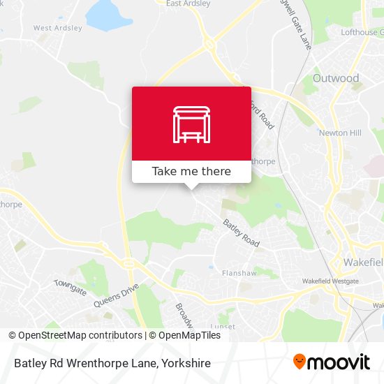 Batley Rd Wrenthorpe Lane map