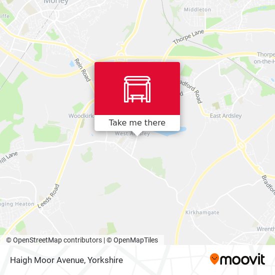 Haigh Moor Avenue map