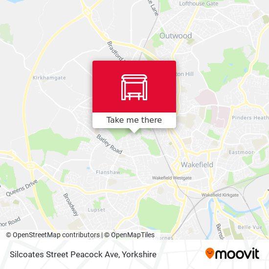 Silcoates Street Peacock Ave map