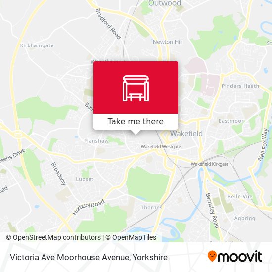 Victoria Ave Moorhouse Avenue map
