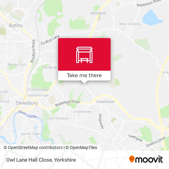 Owl Lane Hall Close map