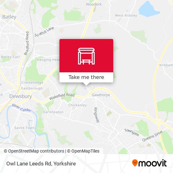 Owl Lane Leeds Rd map