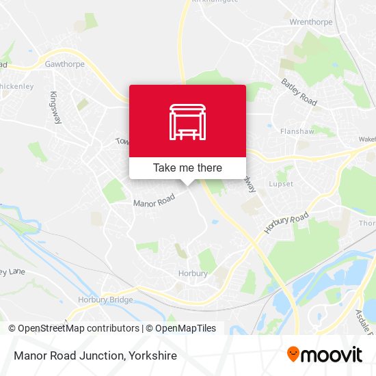 Manor Road Junction map
