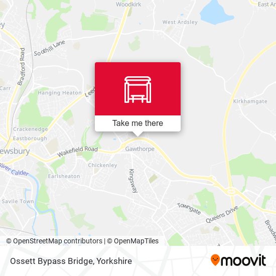Ossett Bypass Bridge map