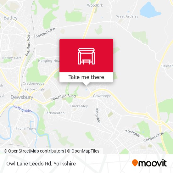 Owl Lane Leeds Rd map