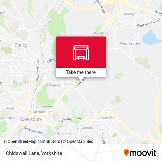 Chidswell Lane map