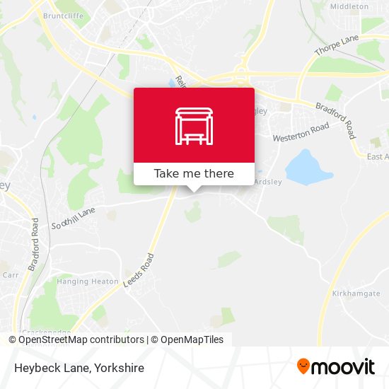 Heybeck Lane map