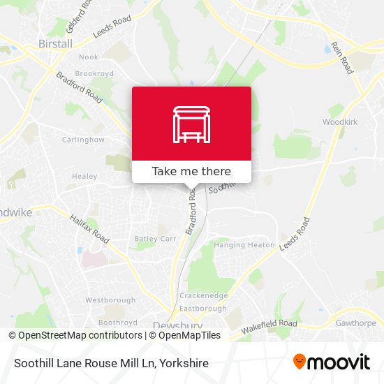 Soothill Lane Rouse Mill Ln map