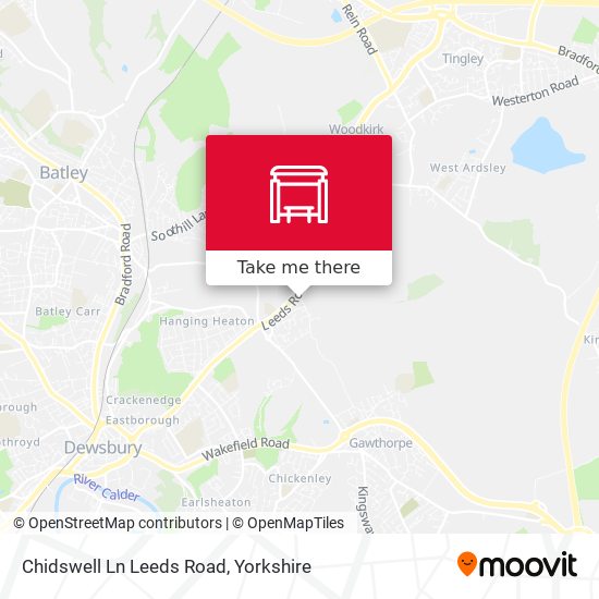 Chidswell Ln Leeds Road map