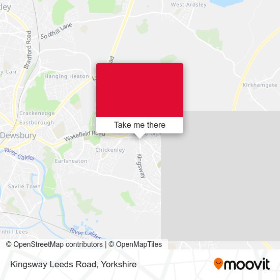 Kingsway Leeds Road map