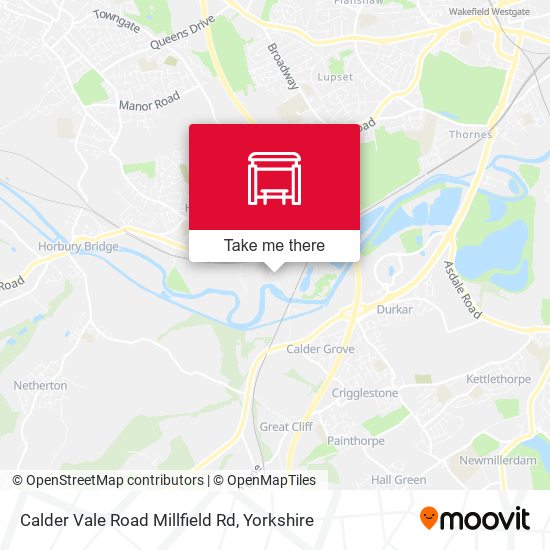Calder Vale Road Millfield Rd map