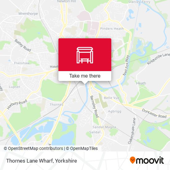 Thornes Lane Wharf map