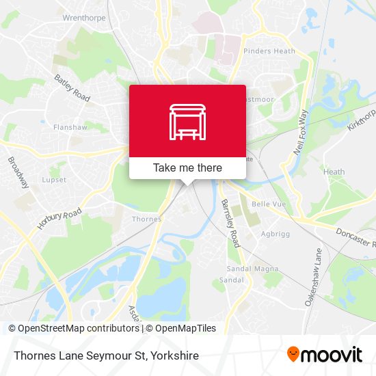 Thornes Lane Seymour St map