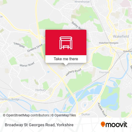 Broadway St Georges Road map