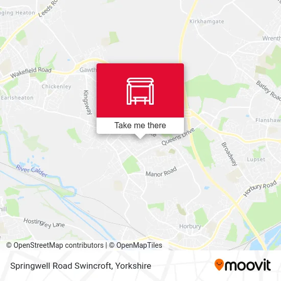 Springwell Road Swincroft map