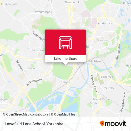 Lawefield Lane School map