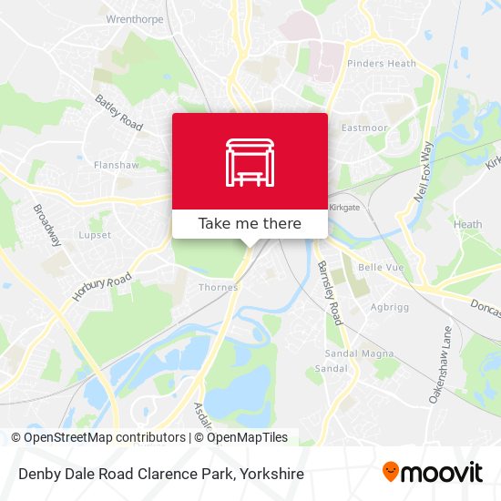 Denby Dale Road Clarence Park map