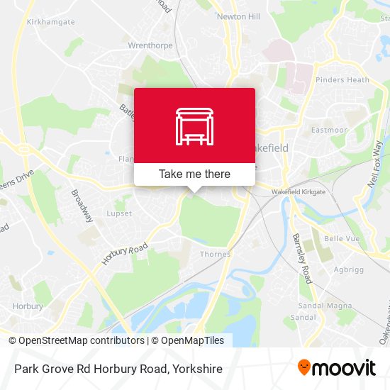 Park Grove Rd Horbury Road map