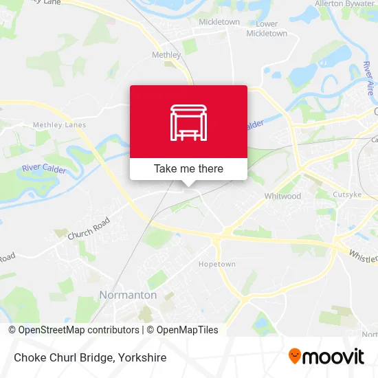 Choke Churl Bridge map