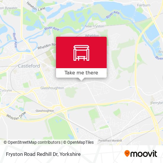 Fryston Road Redhill Dr map