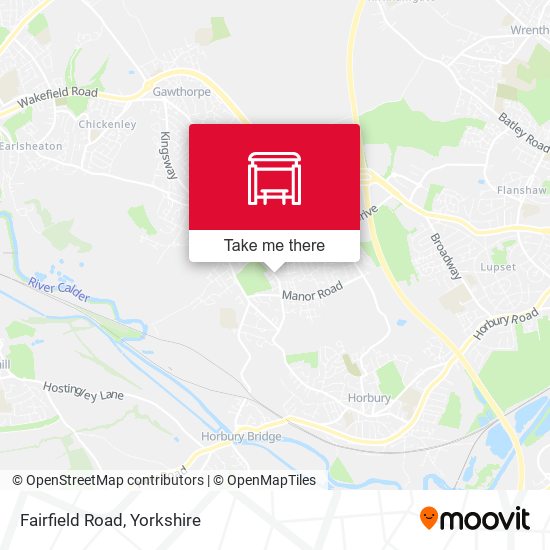 Fairfield Road map