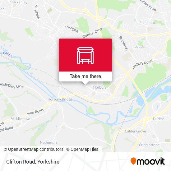 Clifton Road map