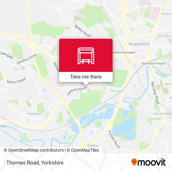 Thornes Road map