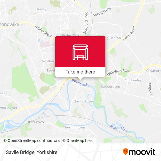 Savile Bridge map