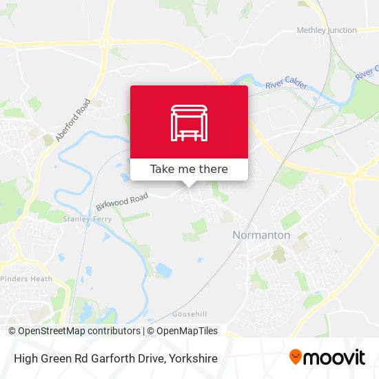 High Green Rd Garforth Drive map