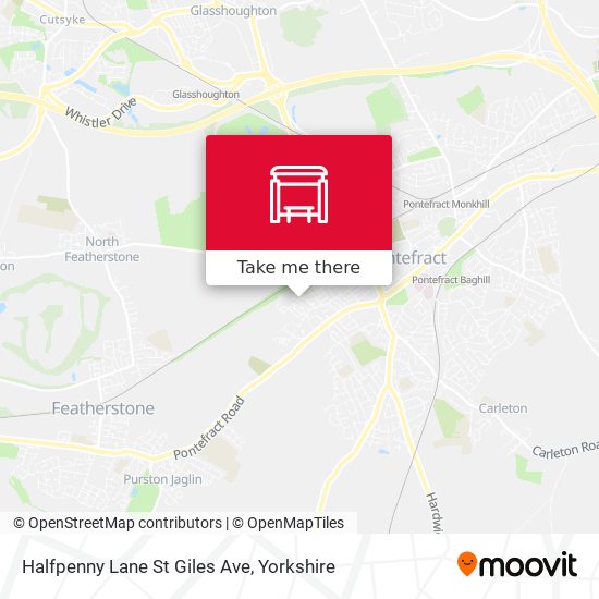 Halfpenny Lane St Giles Ave map