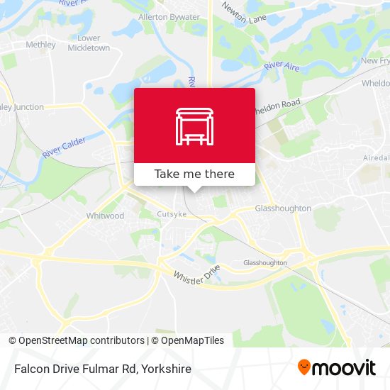 Falcon Drive Fulmar Rd map