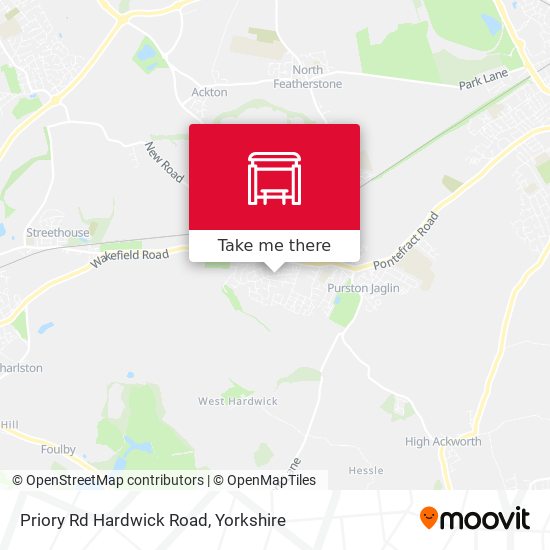 Priory Rd Hardwick Road map
