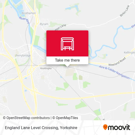 England Lane Level Crossing map